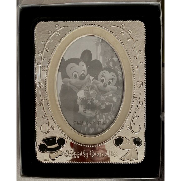 Disney Mickey Minnie Mouse Happily Ever After Wedding Picture Frame  5" X 7" - Picture 10 of 10